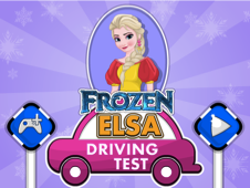 Play Frozen Elsa Driving Test