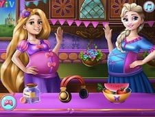 Elsa and Rapunzel Pregnant Costumes